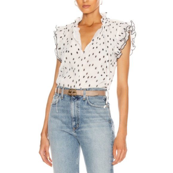 Ganni pleated Georgette top size 34(US2) - Picture 12 of 13